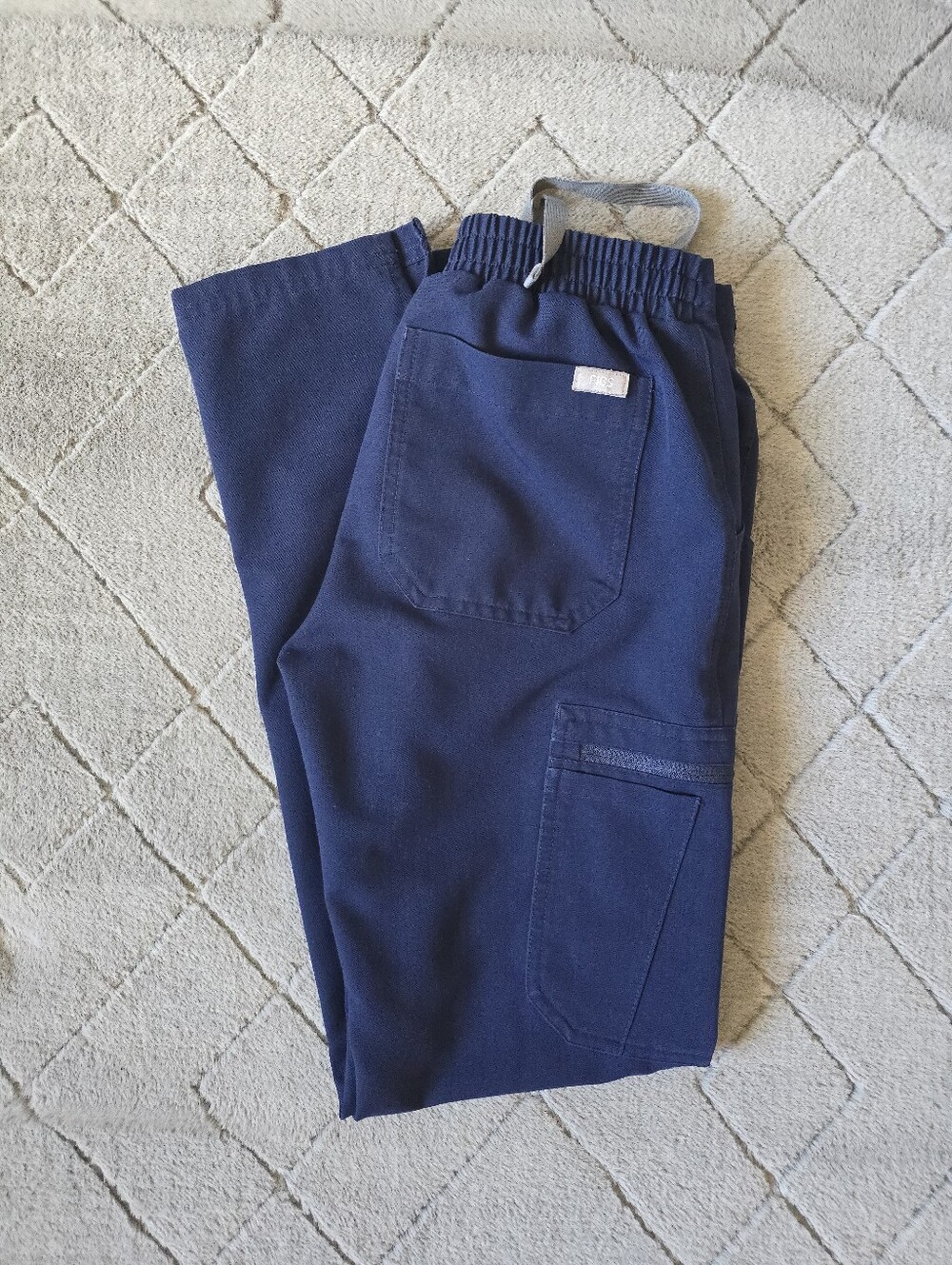 Women's Figs Yola Navy Drawstring Scrub Pants XXS